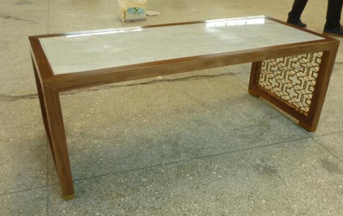Küçük Oturma Odası İçin Katı Huş Ahşap Çerçeve Çağdaş Yan Masalar 1