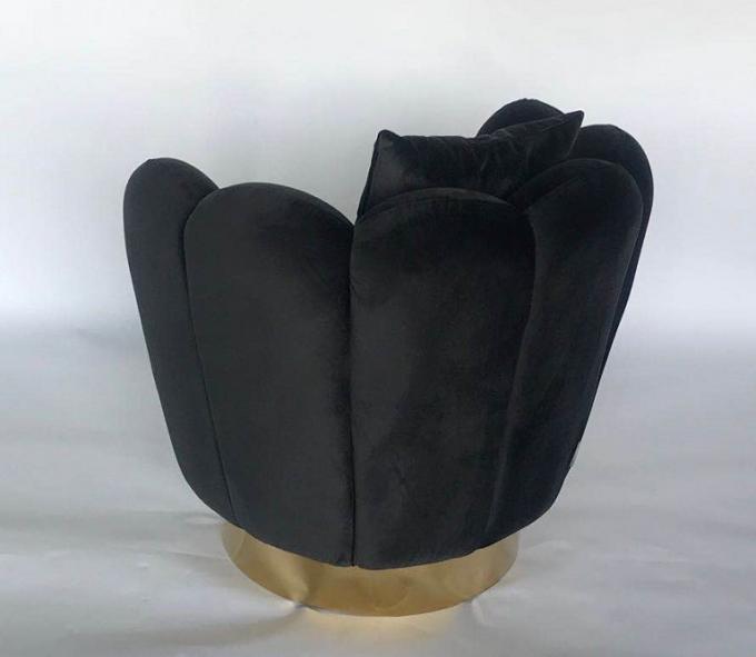 Modern 76 * 76 * 85CM Kadife Kumaş Lüks Recliner Koltuk 1