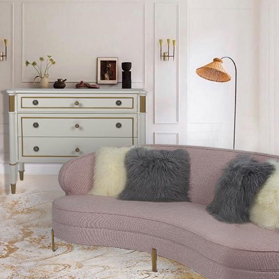 Curve Modern Kumaş Kadife Salon 3'lü Koltuk 1