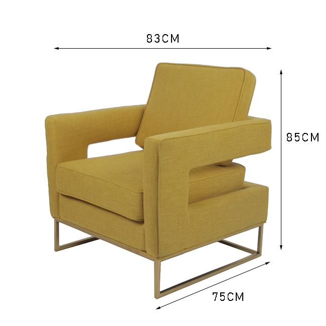 Anasayfa Tek Kişilik 83x75x85cm Accent Lounge Sandalyeler 0