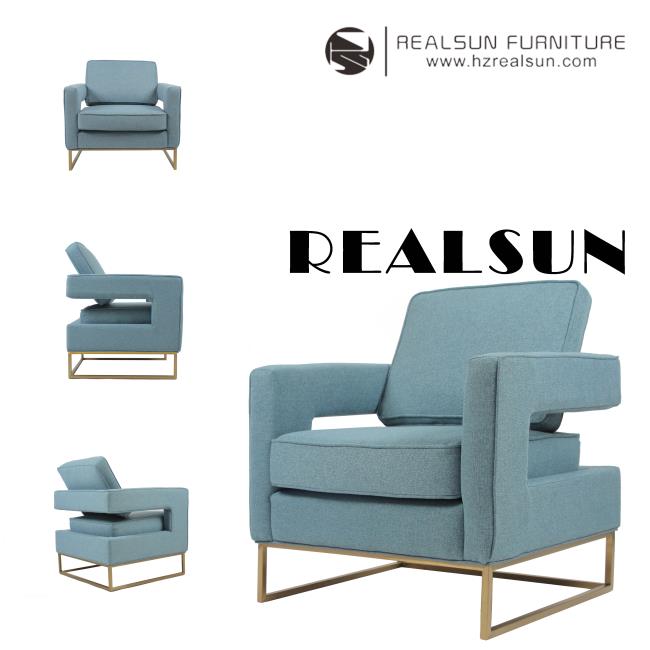 83 * 75 * 85cm Tekli Salon Kanepe, Hallow Metal Tabanlı 1