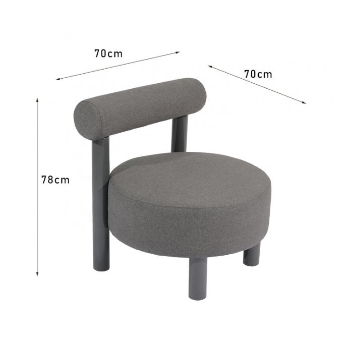 Kahve Restoran Yemek için 70 * 70 * 78cm Geometrik Şekil Oturma Odası Kanepeleri 0