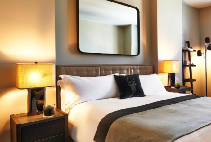 Modern Lüks Otel Yatak Odası Mobilyası Katlanmış Özel Yapılmamış 0