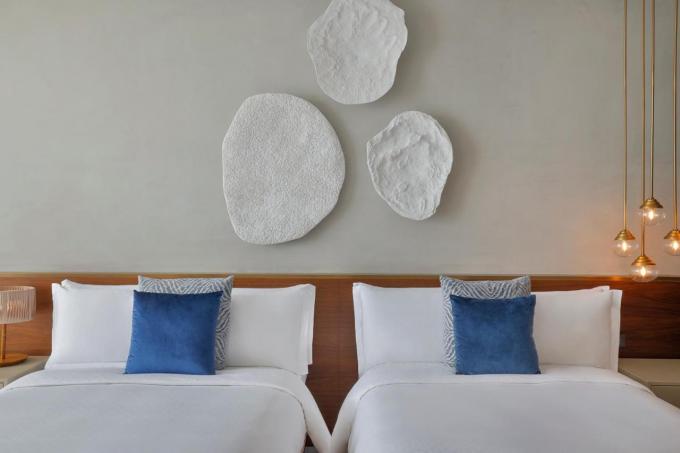 Özelleştirilmiş Otel Yatak Odası Takımı Lüks Modern Çekici Ahşap 0