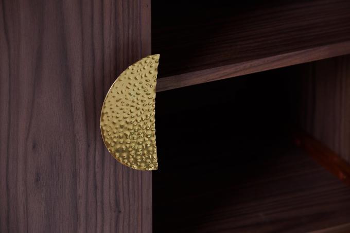 Metal Ayaklı Masif Ahşap Modern Bağlantısız Banyo Dolabı 1