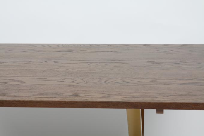 Modern Aile Demir Ahşap Üst MDF Yemek Masası Gri 2