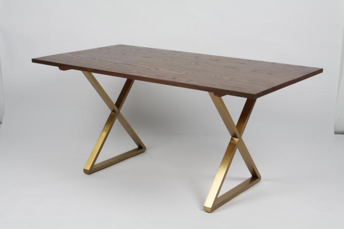 Modern Aile Demir Ahşap Üst MDF Yemek Masası Gri 3