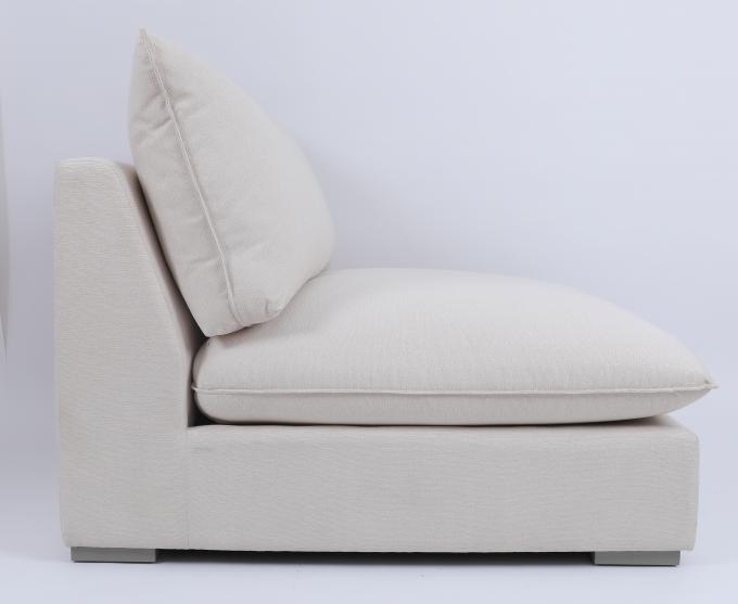 Ahşap Çerçeve Kumaşlı Oturma Odasında Özelleştirilmiş Modern Kanepe 1