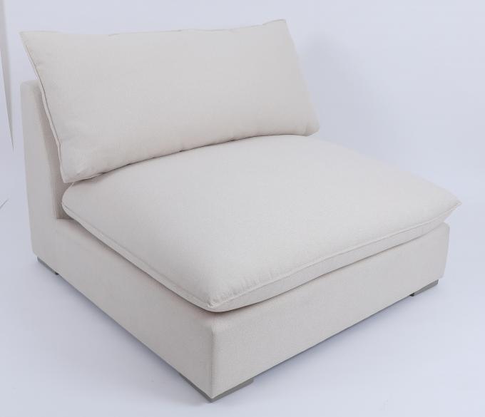 Ahşap Çerçeve Kumaşlı Oturma Odasında Özelleştirilmiş Modern Kanepe 2