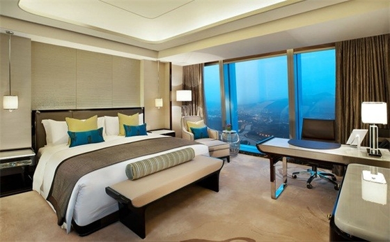 satın al Kontrplak Lüks Yatak Odası Mobilya Takımı Ev / Otel / Villa İçin King Size Yatak Çevrimiçi üretim