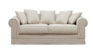 satın al Moda Keten Kumaş 3 Kişilik Koltuk Otel Lobisi, Huş Ağacı / Kontrplak Çevrimiçi üretim