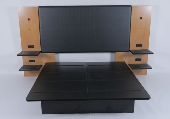 satın al Ahşap Vinyl döşeli King Başlık Çubuğu Otel Yatak Oda Mobilyaları Çevrimiçi üretim