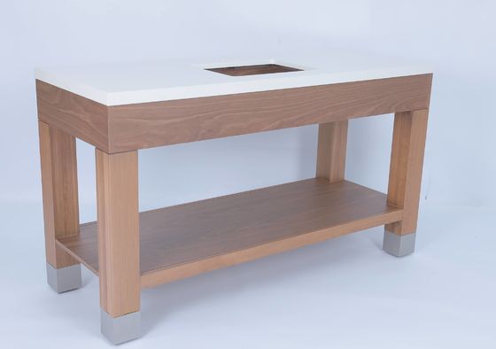 satın al Ticari otel ahşap konsolu ile Oak Veneer lekelenmiş banyo boşluğu Çevrimiçi üretim