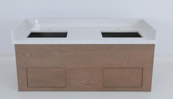 satın al Ticari otel ahşap konsolu ile Oak Veneer lekelenmiş banyo boşluğu Çevrimiçi üretim