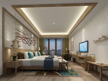 Dayanıklı 5- Yıldız Ahşap Lüks Otel Yatak Odası Mobilyası Antika Tasarım
