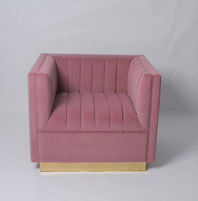 satın al Modern Tek Kişilik Oturma Odası Kadife Tufted Kanepe Çevrimiçi üretim