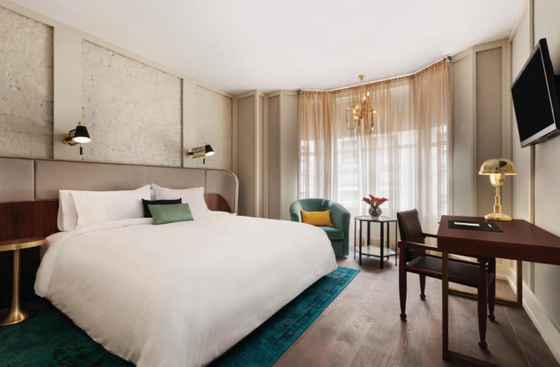 satın al Ticari Otel Yatak Odası Takımı Katlanmamış Özel Modern Tasarım Çevrimiçi üretim