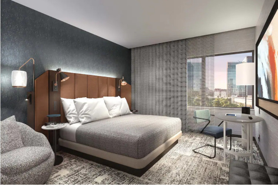 satın al 5 Yıldızlı Modern Lüks Otel Yatak Odası Mobilya Takımları Masif Ahşap Çevrimiçi üretim