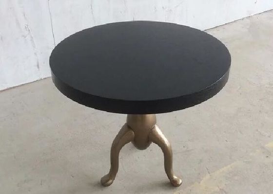 İyi bir fiyat. Ağırlama İçin Metal Taban Antika Ahşap Yemek Odası Masaları, 36 * 30H DIA çevrimiçi