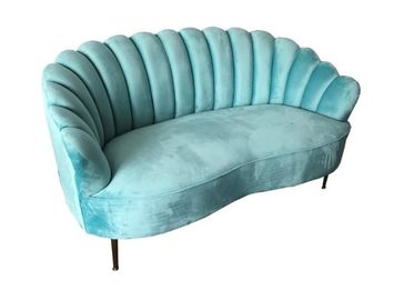 İyi bir fiyat. Büyük Çok Oturma Odası İçin Bule Kadife Kumaş Tepeli Modern Chesterfield Kanepe çevrimiçi
