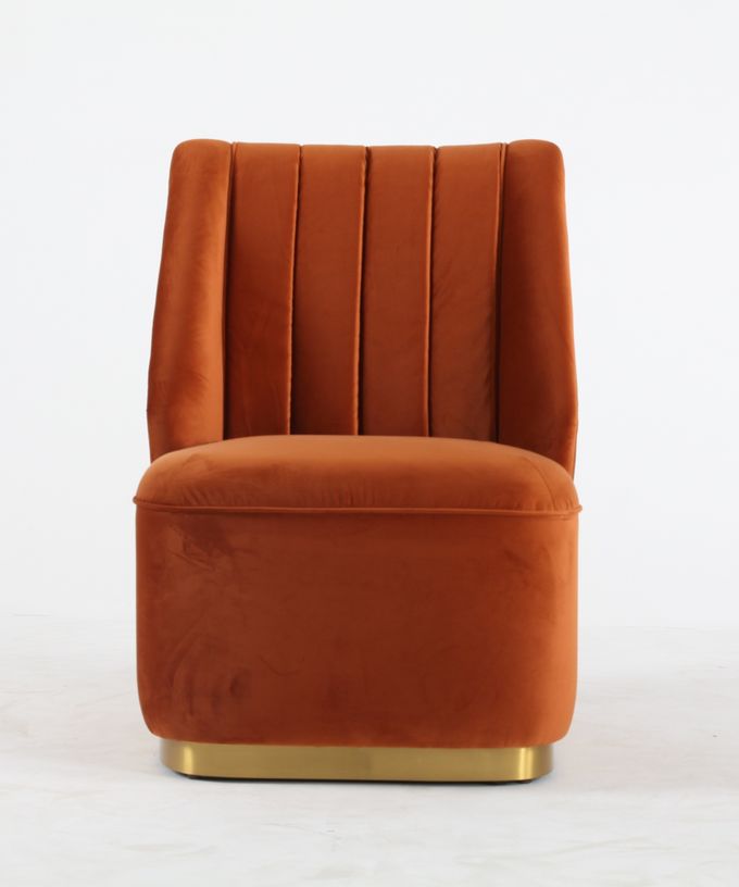Salon Tek Kadife Modern Koltuk Modern Ve Lüks 4
