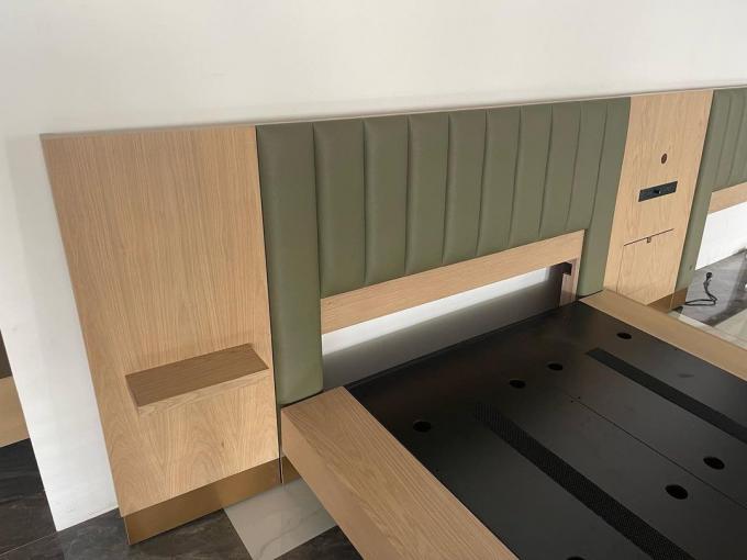 Otel Yatak Odası Mobilyası Kraliçe Başlık Modern Lüks 1
