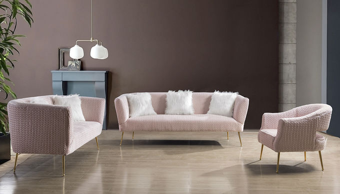 2 Koltuk 150 * 78 * 78cm Fransız Country Tarzı Kanepeler 0