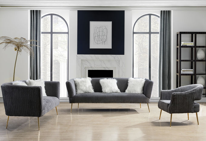 Modern Mobilya 2 Koltuk H74cm Kumaş Oturma Odası Kanepe 1