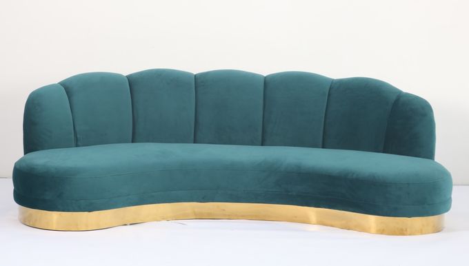 Oturma Odası Mobilyaları İçin 215x80x88cm Avrupa Modern Tepeli Kanepe 3