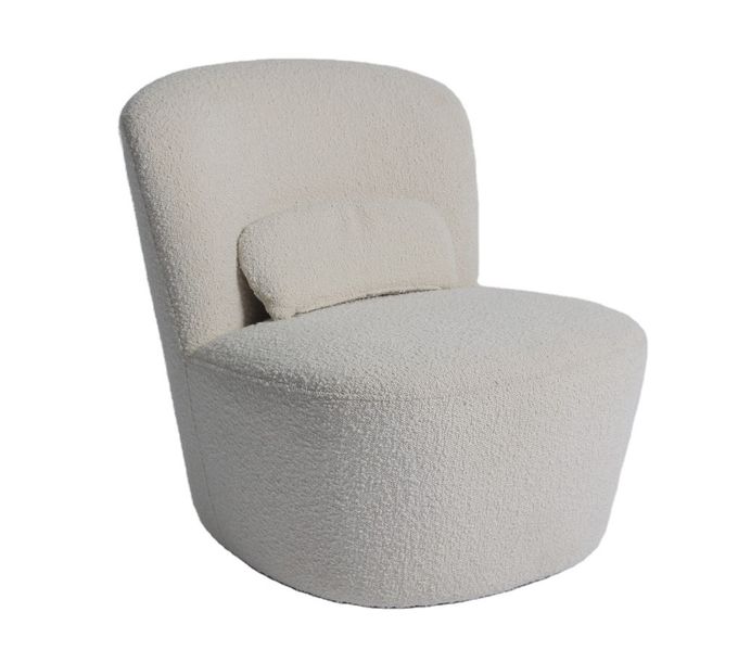 Tekli Bej Kadife Koltuk Modern Kumaş Koltuk Sandalye 75*82*70cm 1