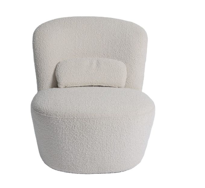 Tekli Bej Kadife Koltuk Modern Kumaş Koltuk Sandalye 75*82*70cm 0