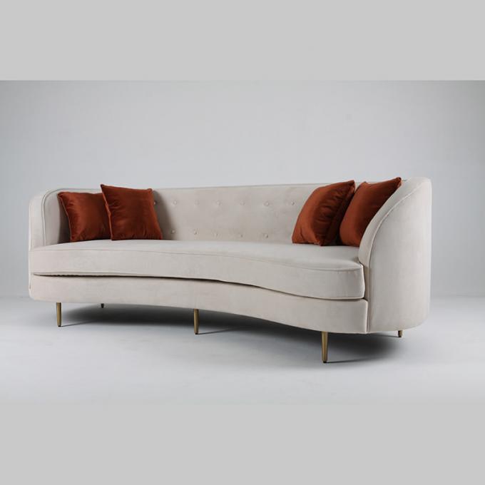 Kapalı Mobilya Oturma Odası Kavisli Kanepe Açılmamış Modern Moda 1