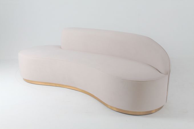 Oturma Odası Kavisli Kanepe Sandalye Recliner İtalyan Modern Tasarım 3