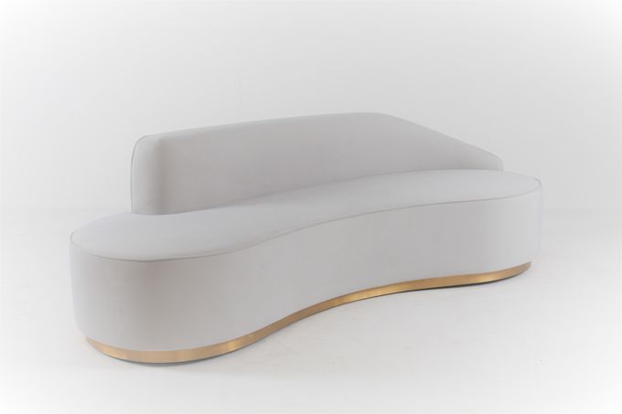 Oturma Odası Kavisli Kanepe Sandalye Recliner İtalyan Modern Tasarım 1